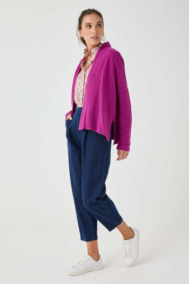 Zanetti 1965 Cardigan in misto lana viscosa Presa