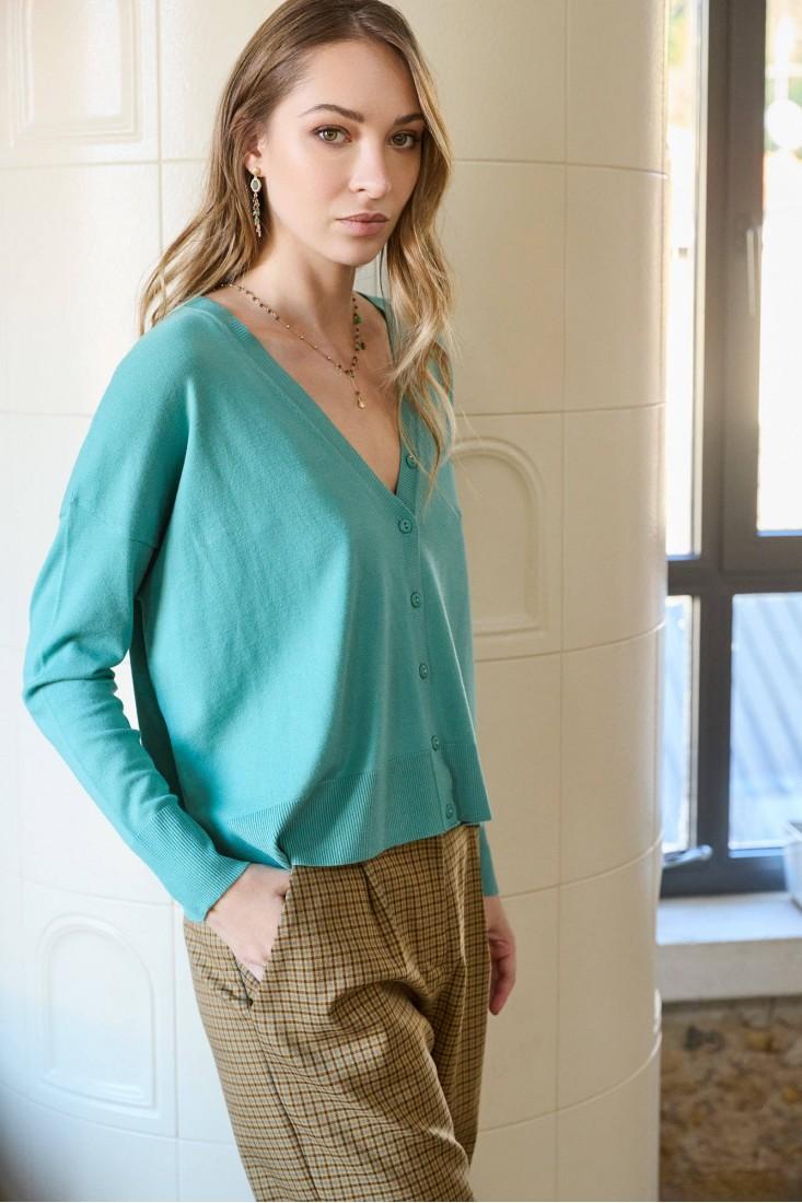 Zanetti 1965 Cardigan in misto viscosa Sconto