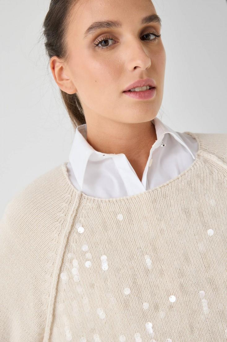 Zanetti 1965 Maglione con paillettes Affare Del Giorno