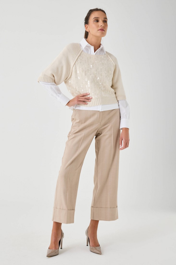 Zanetti 1965 Maglione con paillettes Affare Del Giorno