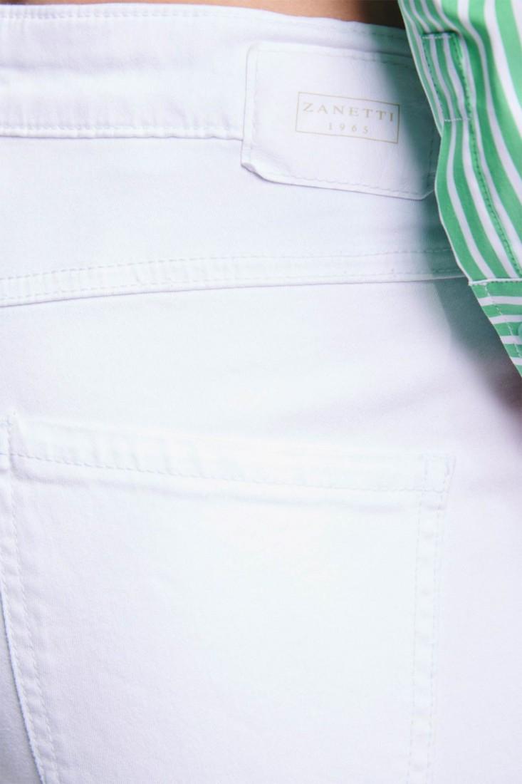 Zanetti 1965 Jeans stretch slim bianco Saldi Di Fabbrica