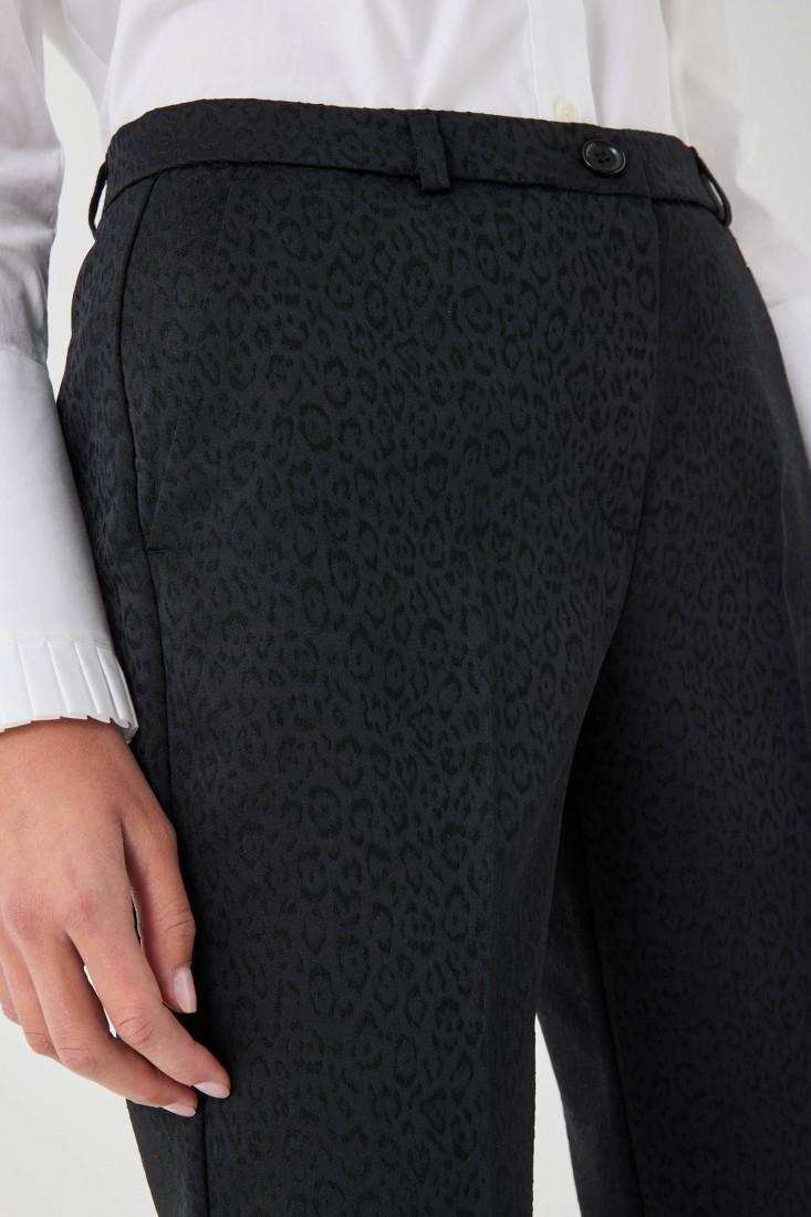 Zanetti 1965 Pantalone stretch animalier Moda