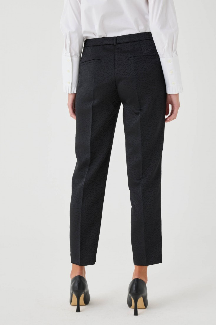 Zanetti 1965 Pantalone stretch animalier Moda