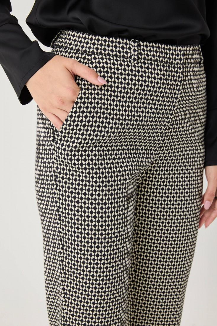 Zanetti 1965 Pantaloni ropped in punto milano jacquard 2025