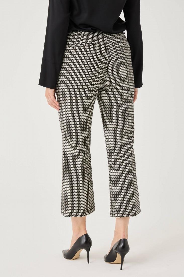 Zanetti 1965 Pantaloni ropped in punto milano jacquard 2025