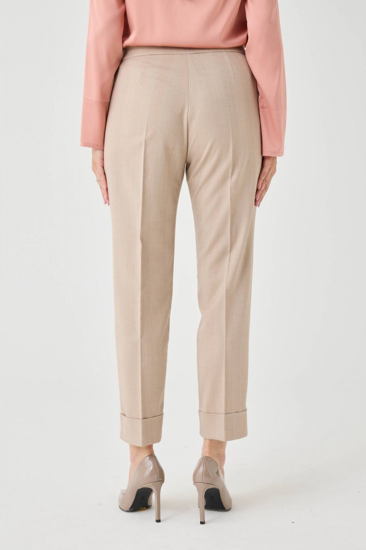 Zanetti 1965 Pantalone in twill di misto ramiè In Linea