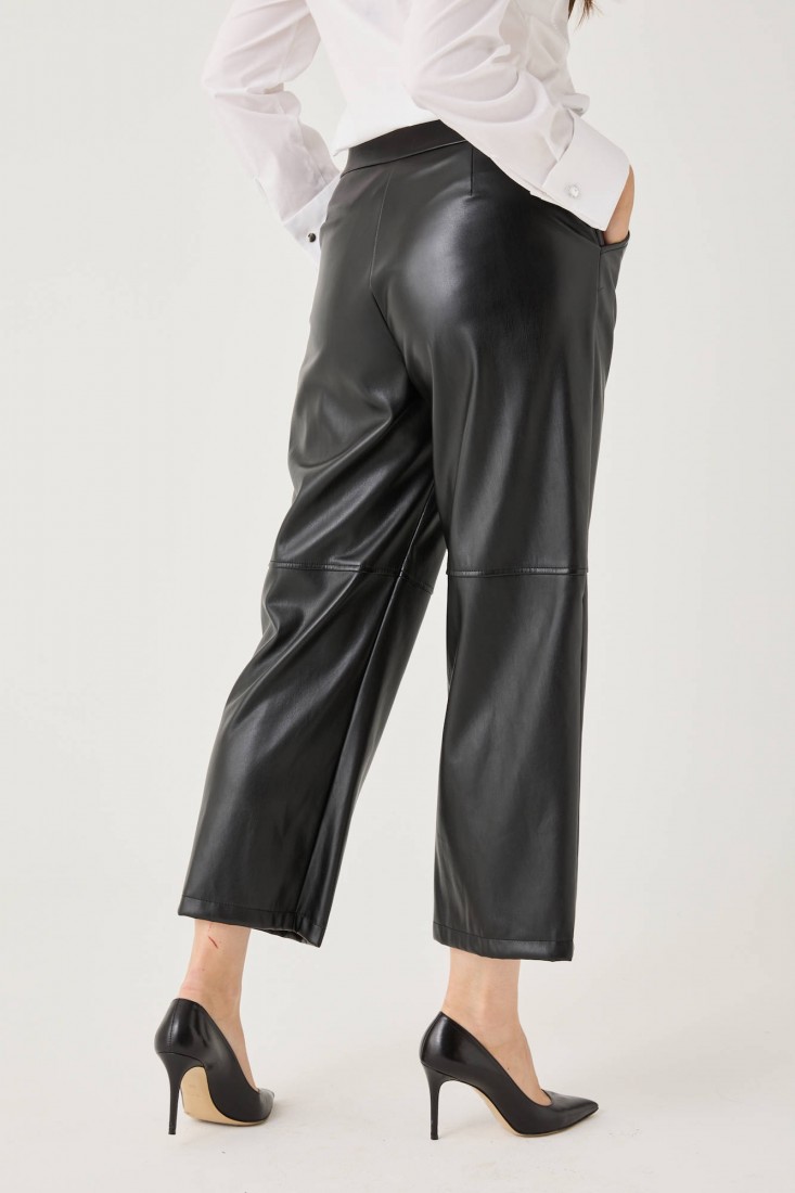 Zanetti 1965 Pantalone dritto in ecopelle Vendite Flash