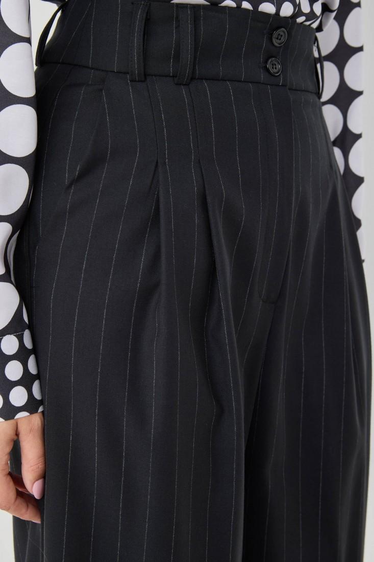 Zanetti 1965 Pantalone ampio gessato Spedizione Gratuita