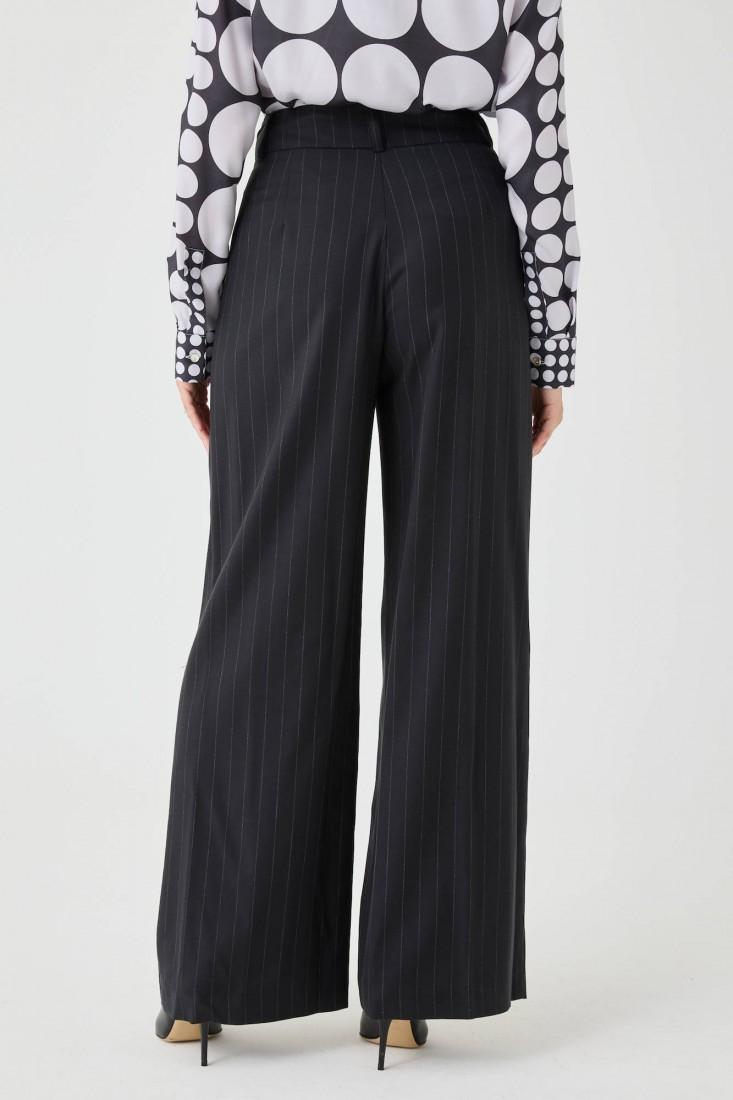 Zanetti 1965 Pantalone ampio gessato Spedizione Gratuita