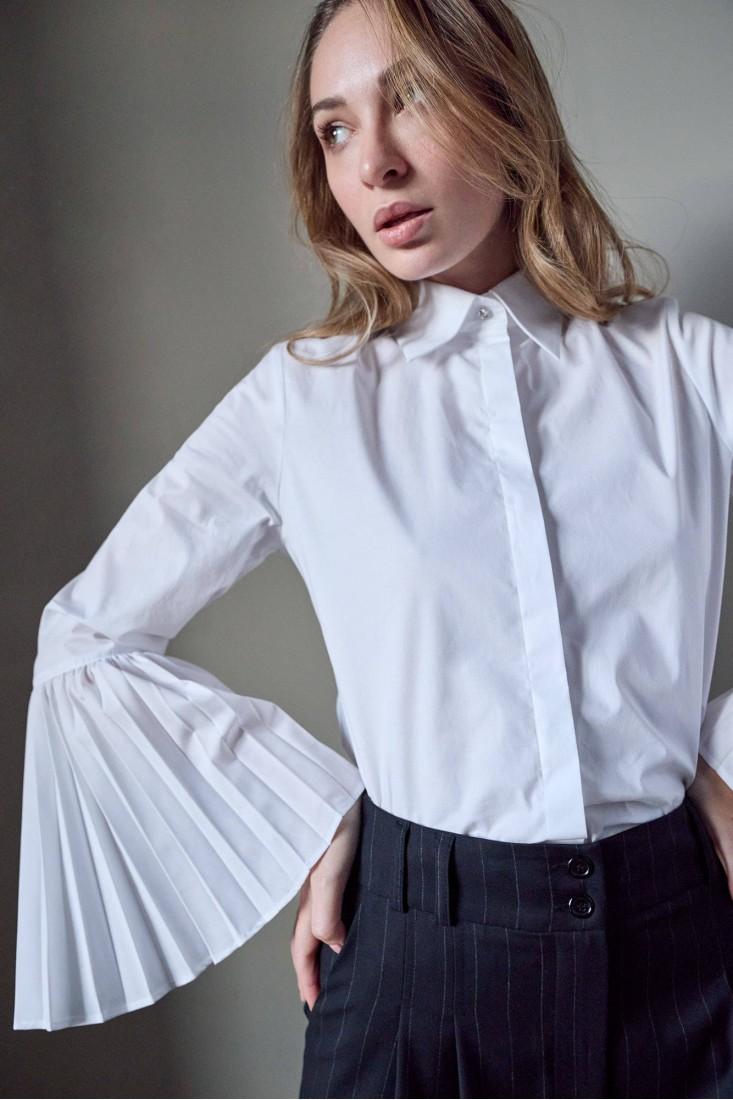 Zanetti 1965 Camicia con mancihe plissettate Fino Al -60%