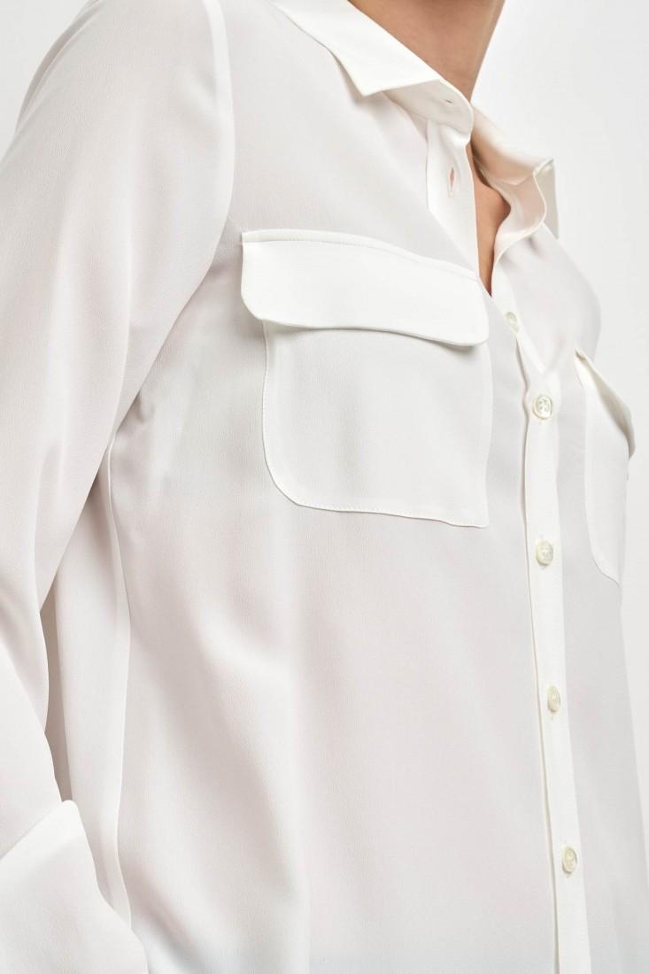 Zanetti 1965 Camicia in misto seta con tasche frontali CLOE Economico